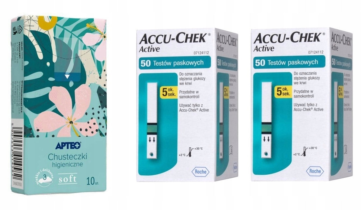 Accu-Chek Active 50 test strips for glucose meter, glucose measurement