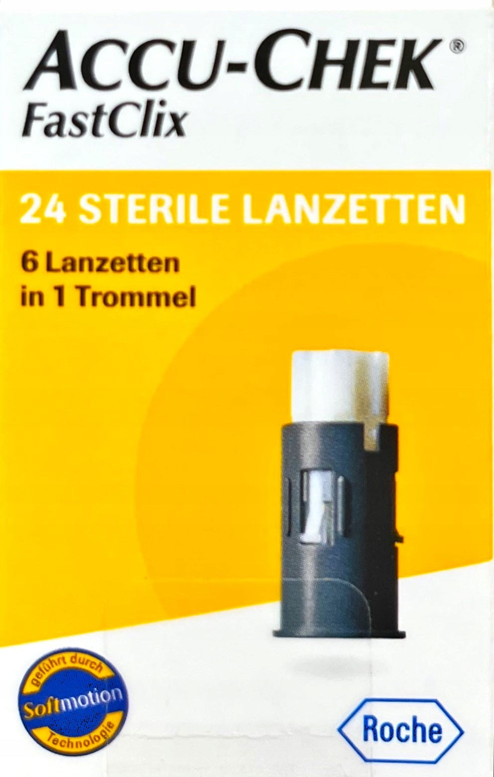 Accu-Chek Fastclix 24 pcs lancet Packaging status original