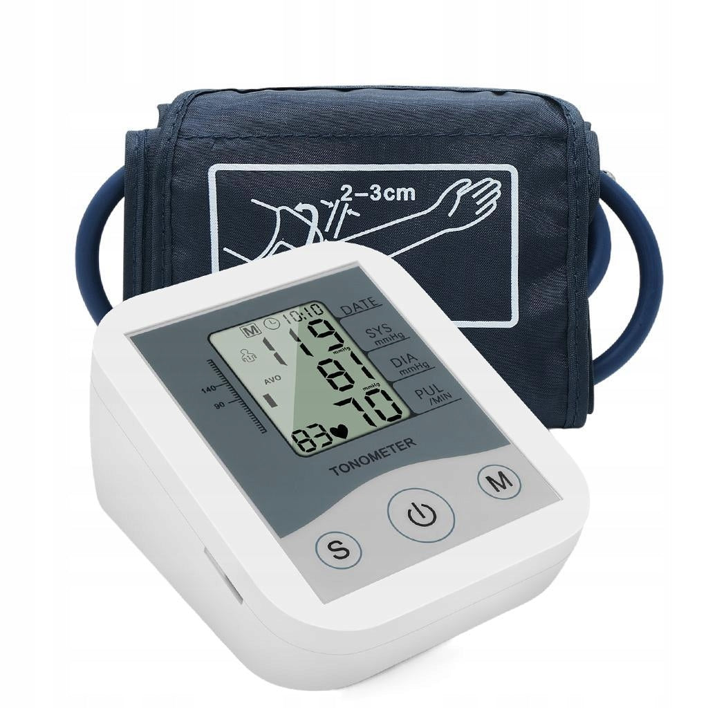Accurate LCD Display Blood Pressure Monitor, Wrist BP Monitor, Heart Gray