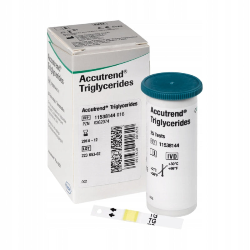 Accutrend Triglycerides Test Strips 25 Pcs Medical device yes