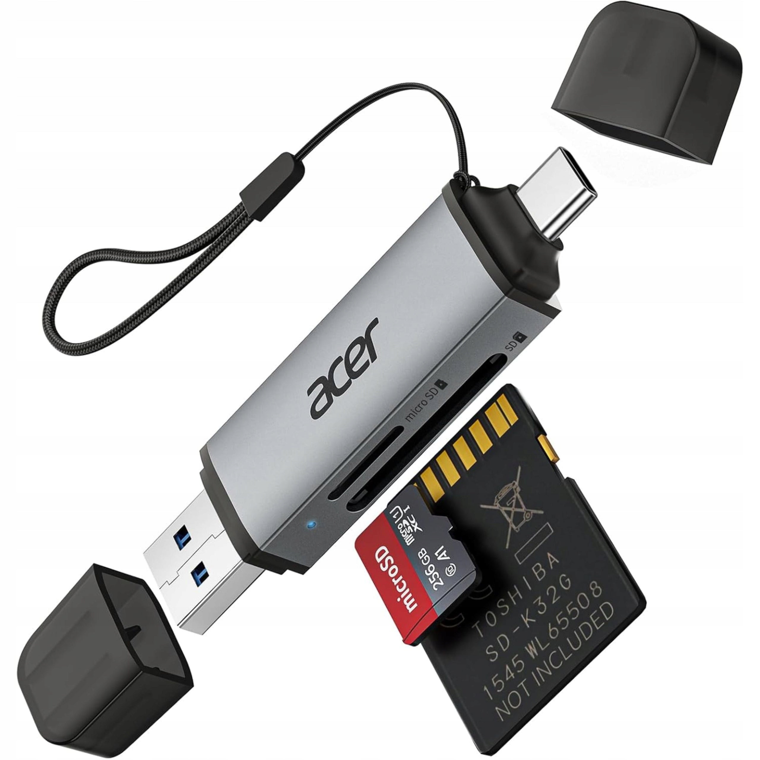 Acer Card Reader SD / Micro SD USB-C and USB 3.0 2in1 SDHC SDXC MicroSD
