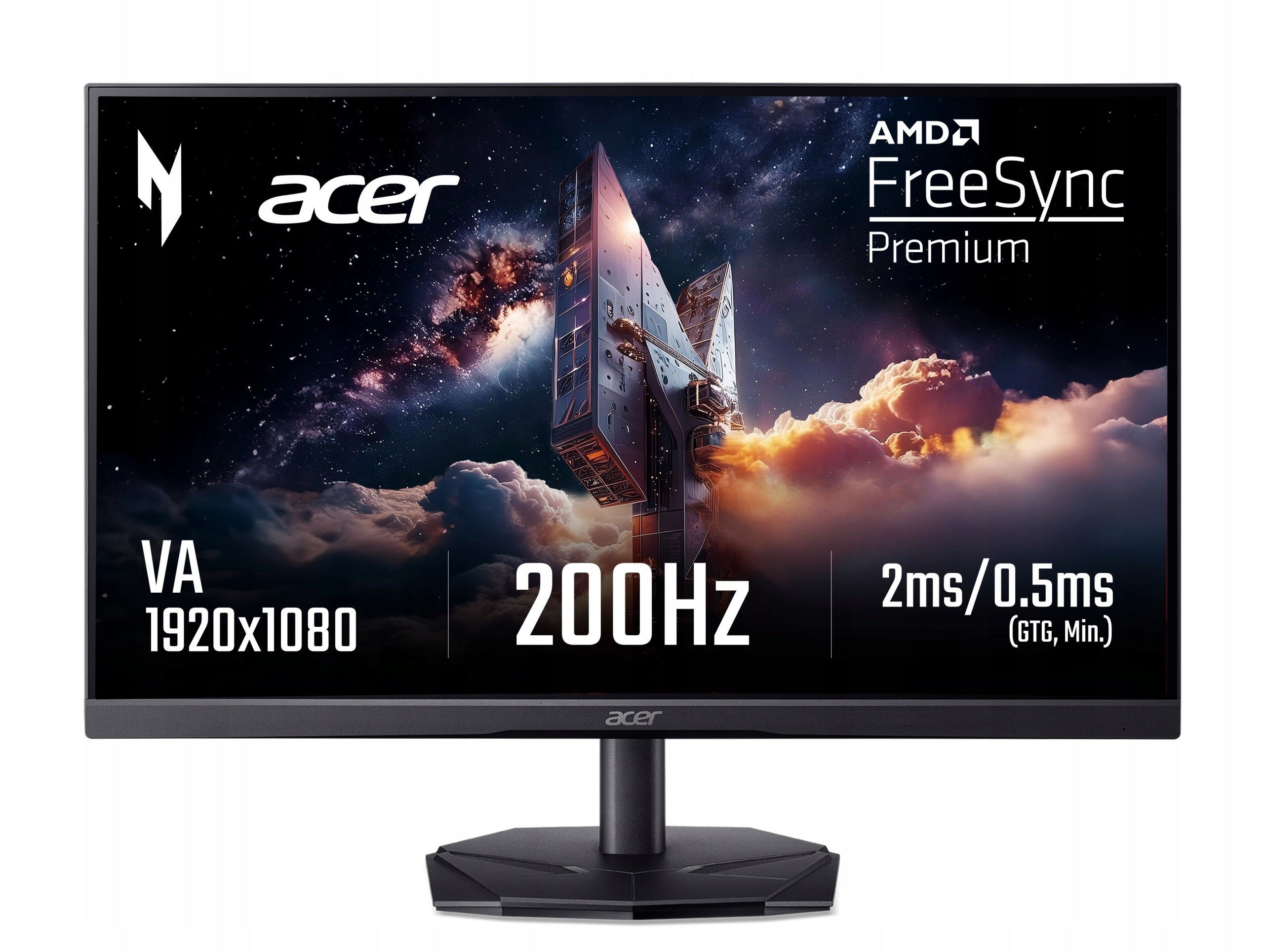Acer Nitro KG251QX0biip 24,5'' FHD VA 200Hz 0,5ms HDMI DP Gaming Monitor