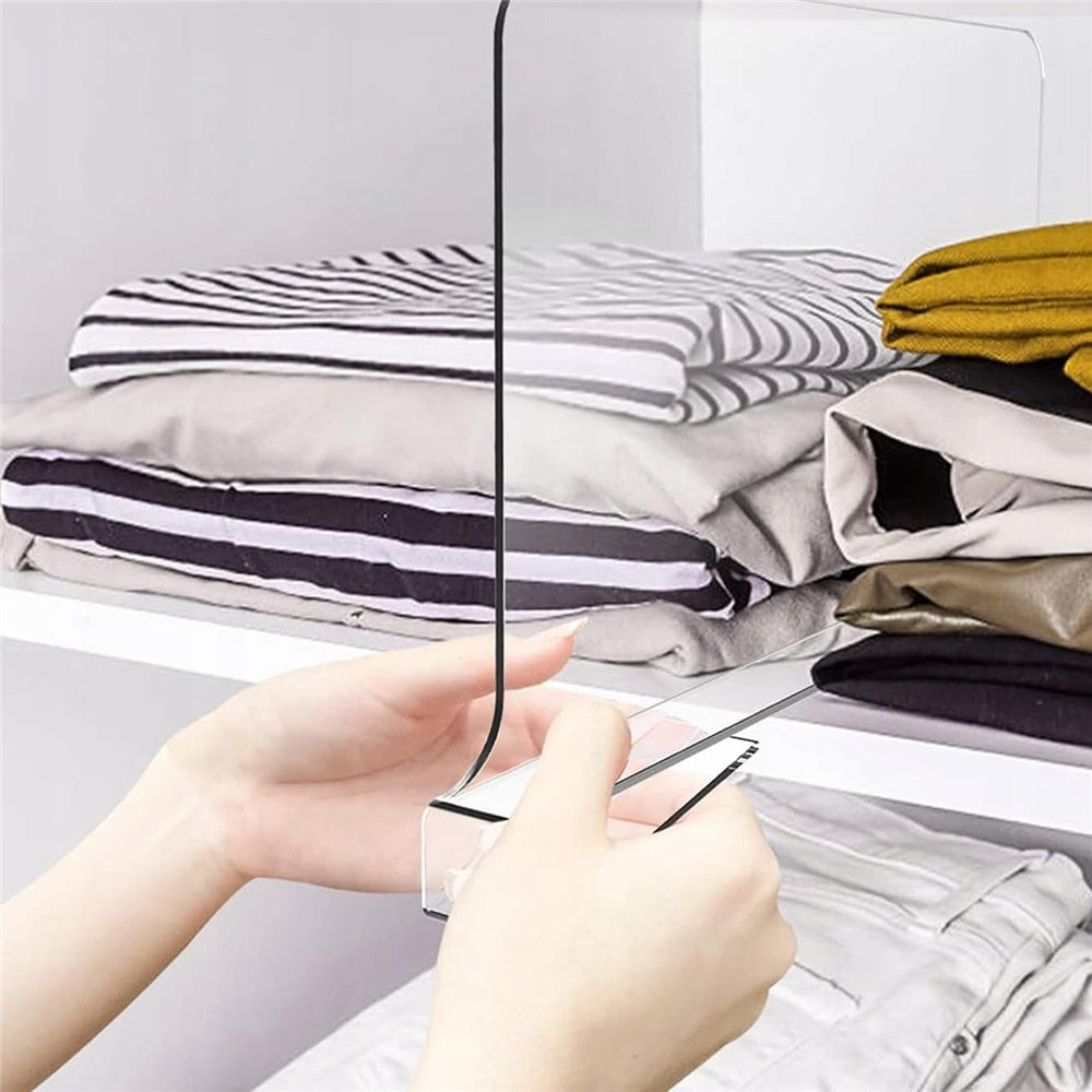 Acrylic Partitions For Wardrobes, Multifunctional Partitions Transparent 30x20cm Number of pieces 6 pcs
