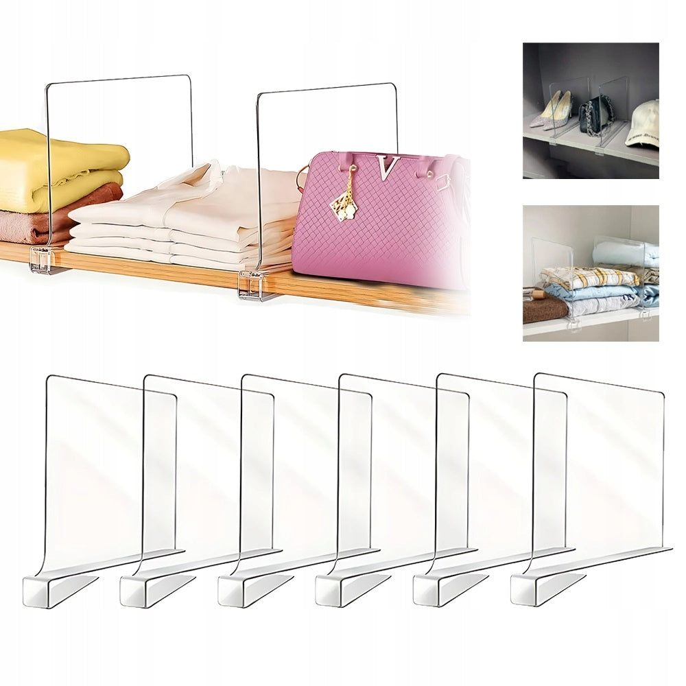 Acrylic Partitions For Wardrobes, Multifunctional Partitions Transparent 30x20cm