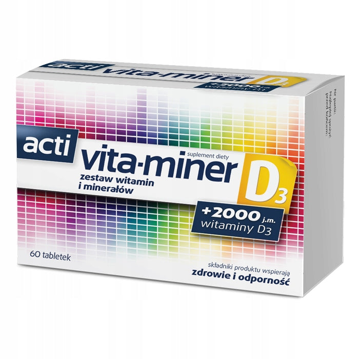 Acti Vita-Miner D3 60 Tablets