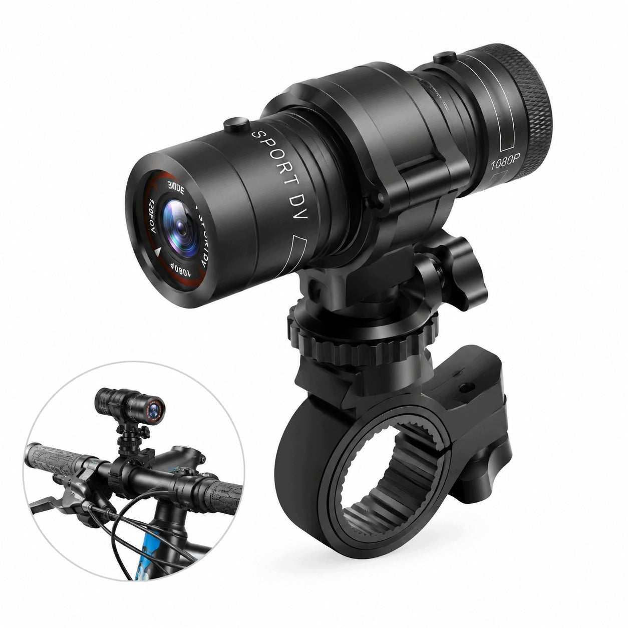 Action Camera Waterproof 1080p 120° Wide Angle 2.5h
