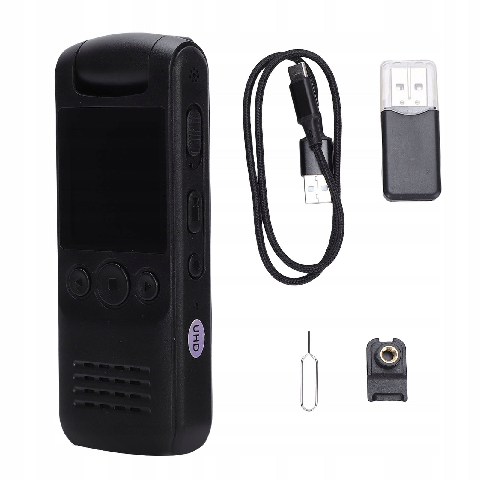 Action Camera with Rear Clip and HD Screen Wide Angle Q6 Camera