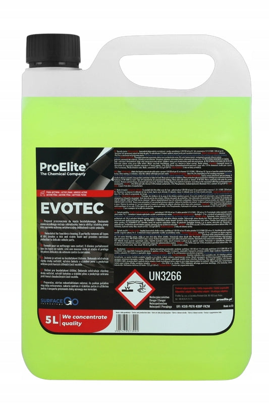 Active foam, anti-corrosion protection, non-contact washing ProElite Evotec 5l