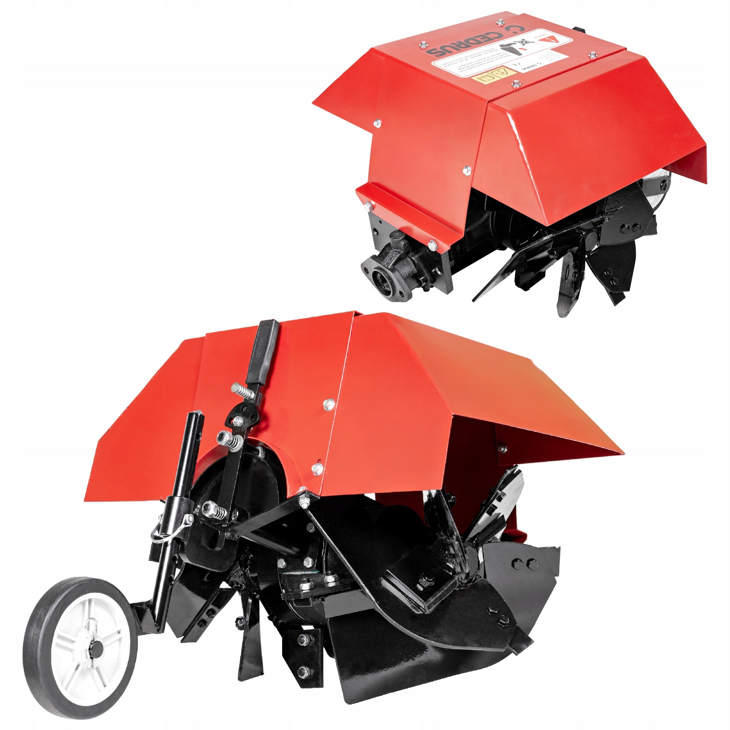 Active plough Cedrus TJ07 25 cm for single axle tractor TJ01/TJ02