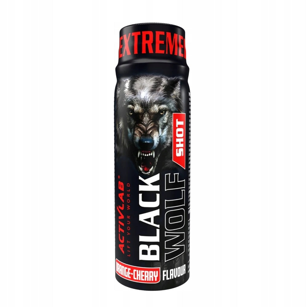 Activlab Black Wolf Shot bottle of 80 ml orange-cherry flavour