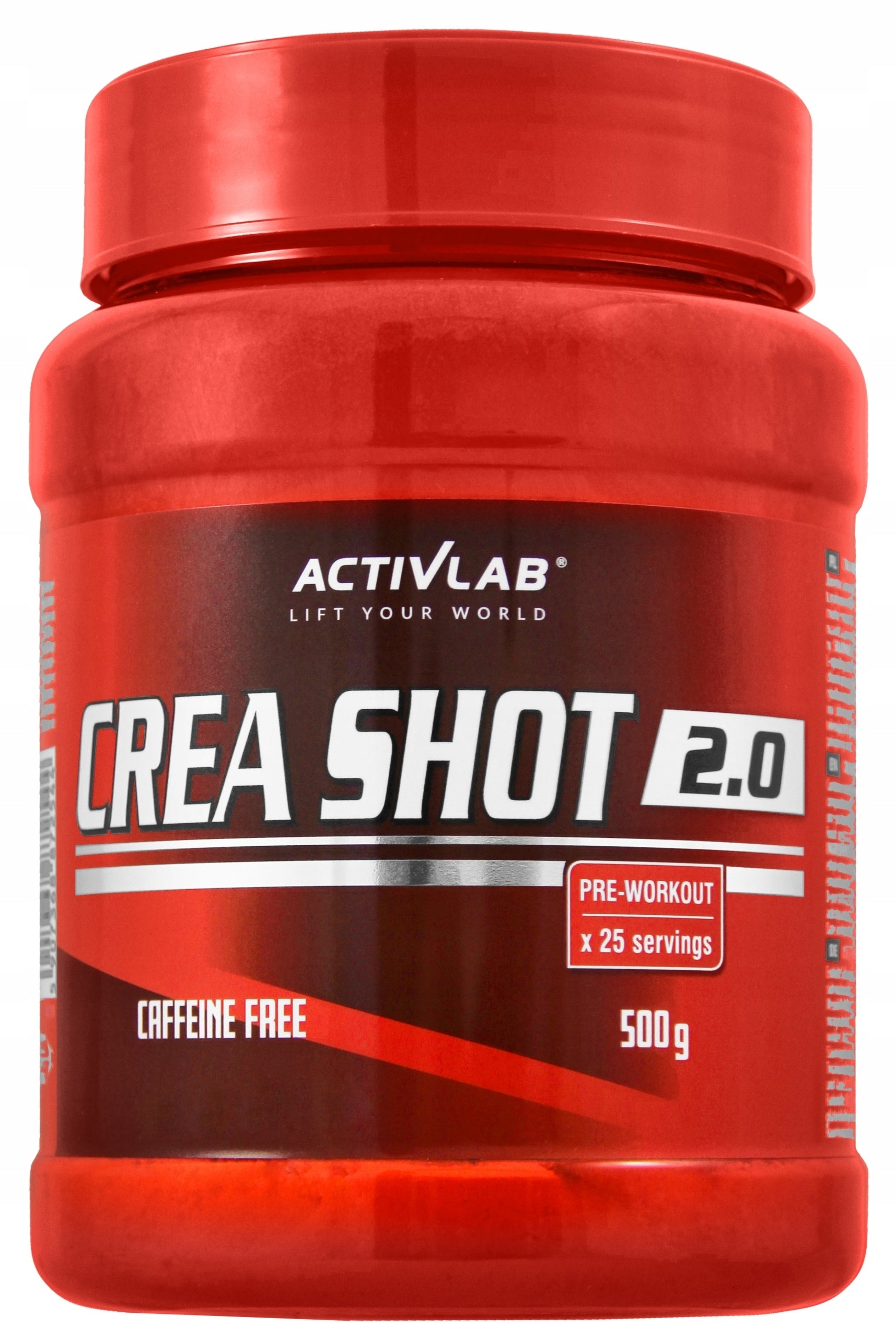 Activlab Crea Shot 2.0 500 g 2 forms of creatine orange flavour