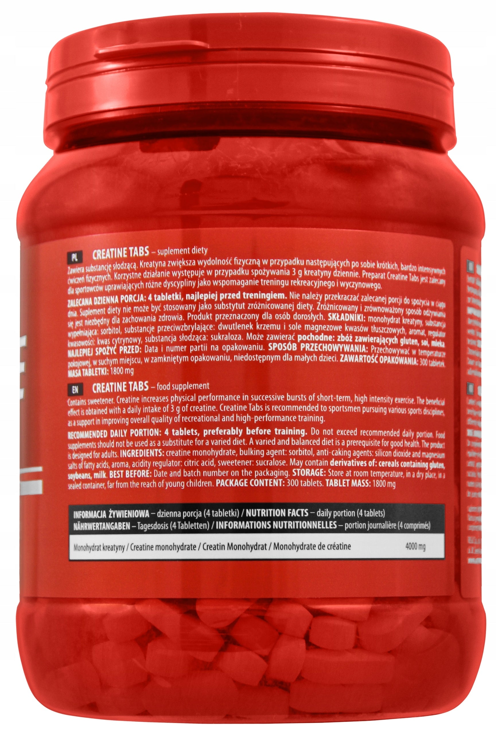 Activlab Creatine Tabs 300 tab Creatine monohydrate flavor POMEGRANATE Expiration date at least six months from the date of purchase
