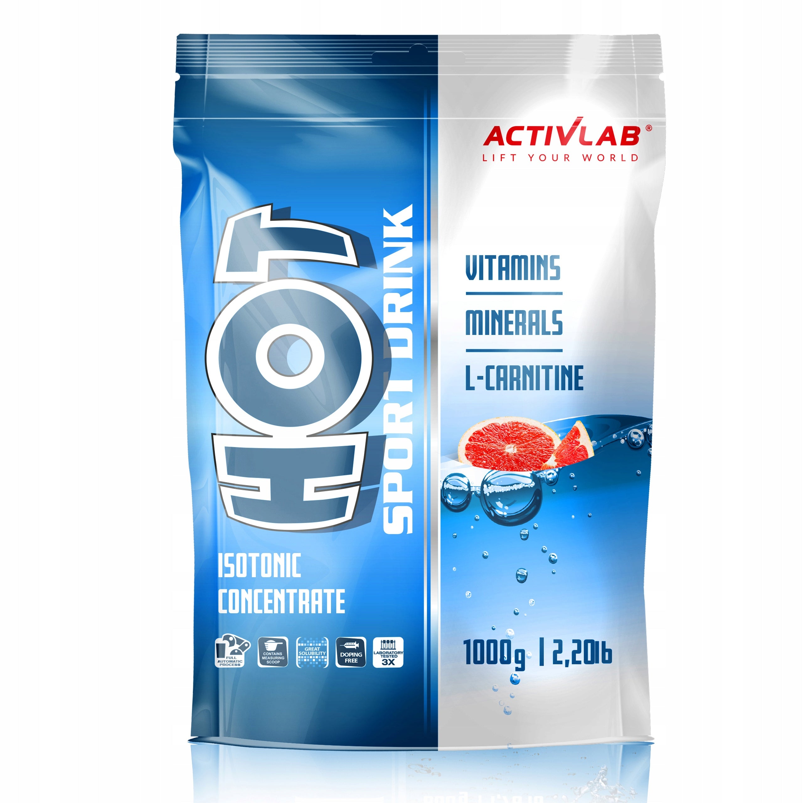 Activlab Hot Sport Drink isotonic grapefruit flavor 1000g