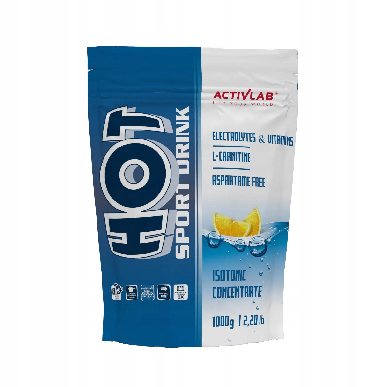 Activlab Hot Sport Drink isotonic lemon flavour 1000g