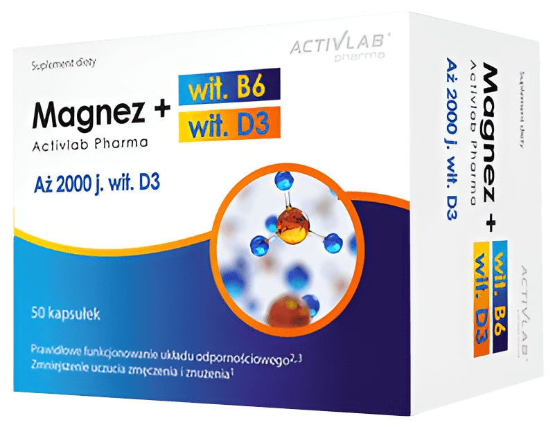 Activlab Magnesium vitamin B6 + D3 healthy bones 50ka