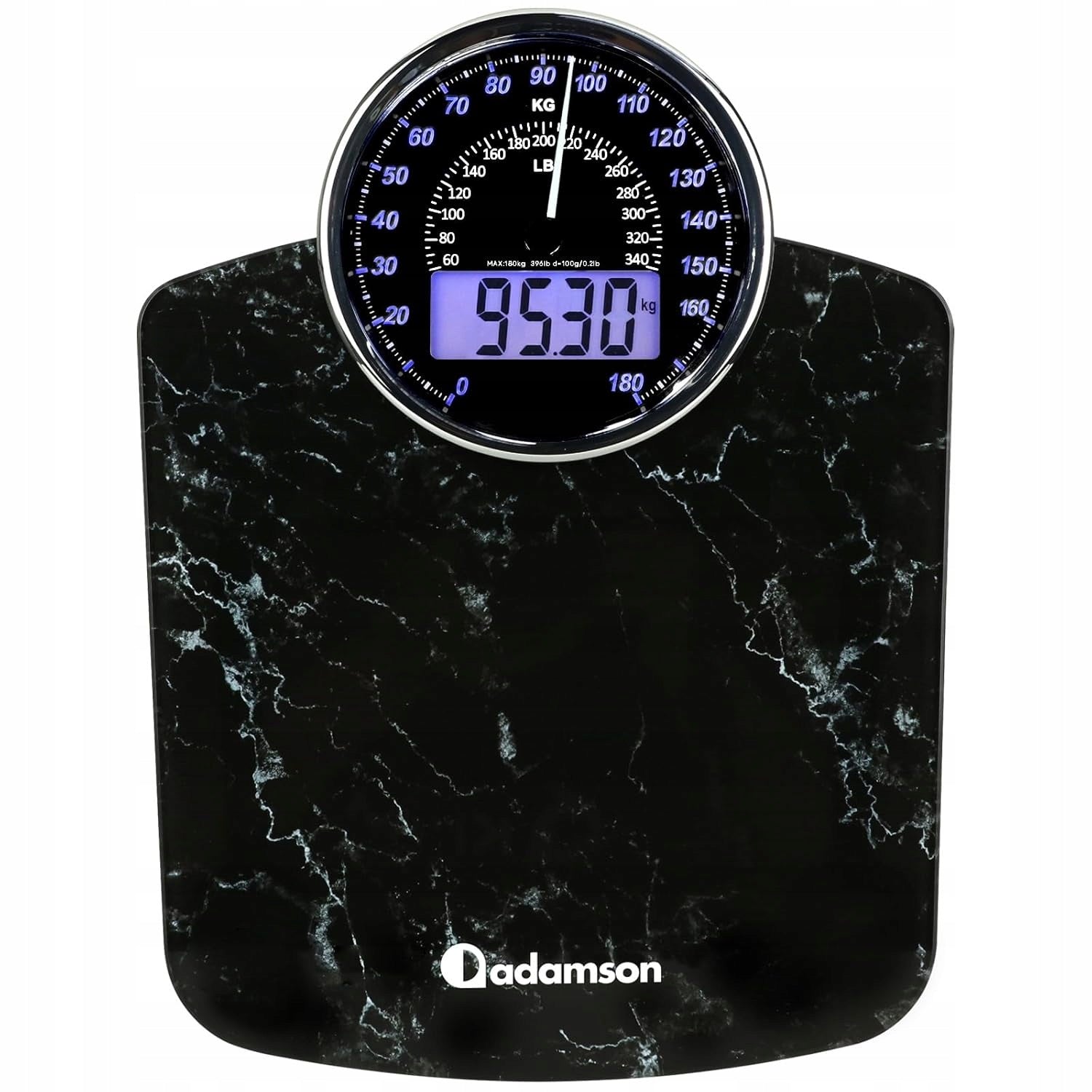 Adamson Hybrid 2-in-1 Digital Analog Bathroom Scale