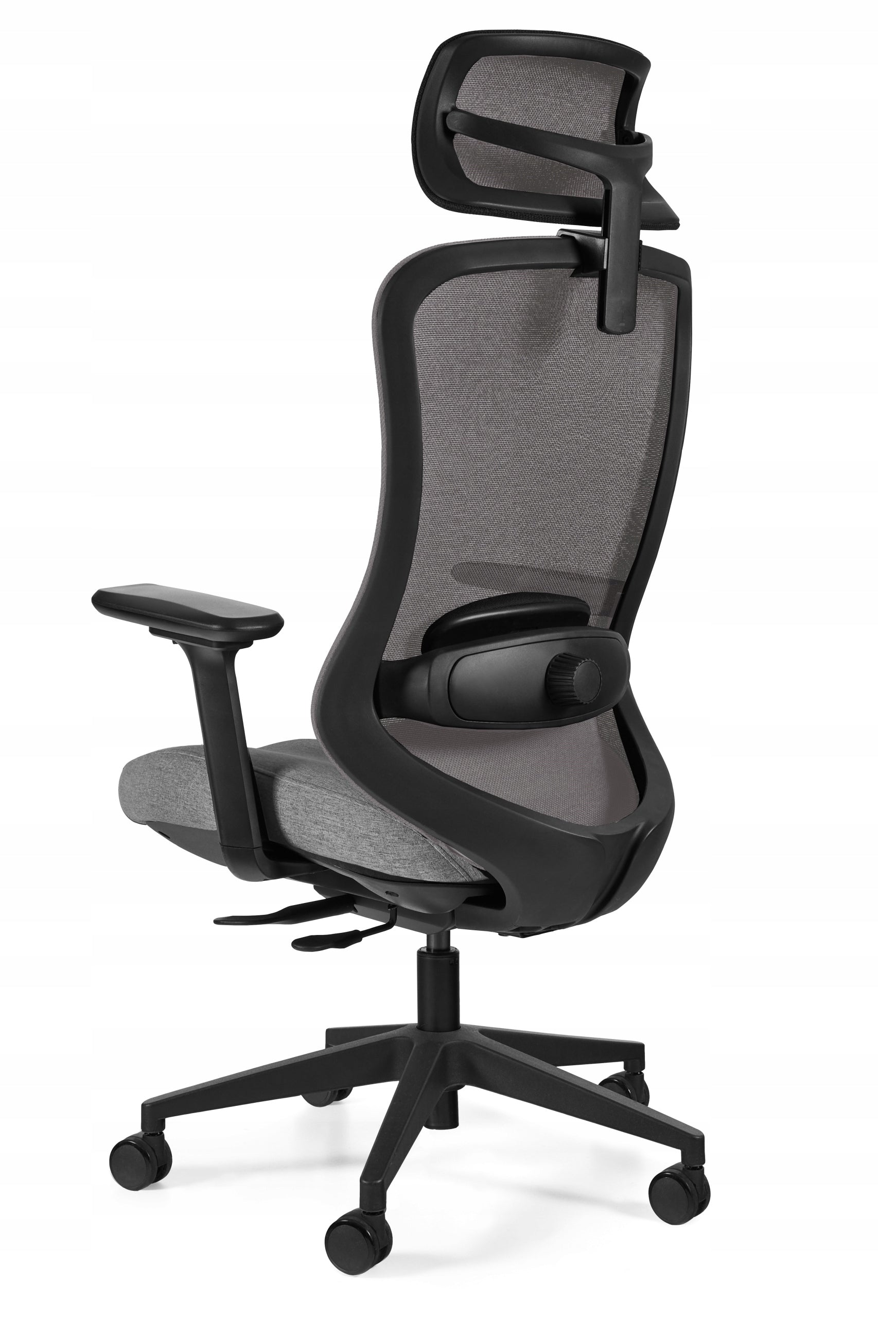 Adapta Ergonomic Office Chair Grey with Headrest Health and Safety Compliant Manufacturer code SK-6255H-CB-02-36