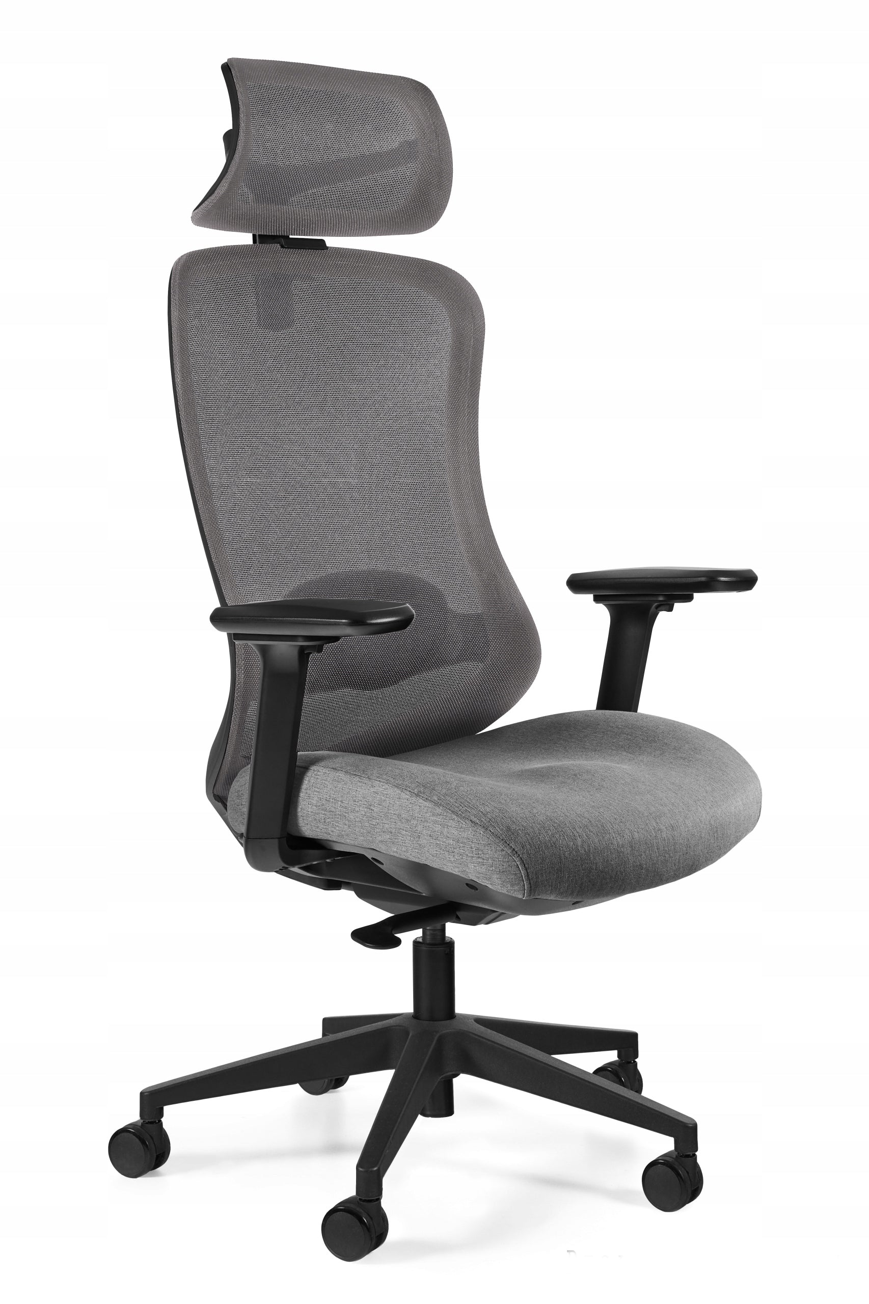 Adapta Ergonomic Office Chair Grey with Headrest Health and Safety Compliant