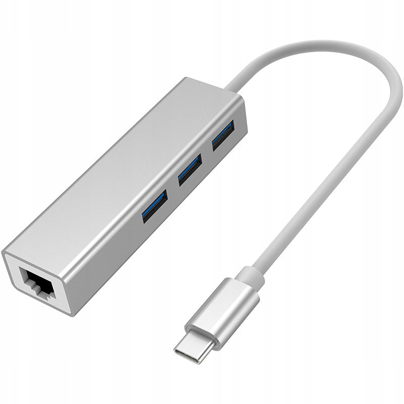 Adapter TYPE C 3x USB ETHERNET Adapter Network LAN Card RJ45 COMFAST Packaging status original