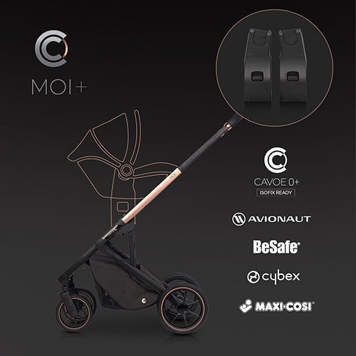 Adapters for baby stroller CAVOE MOI and MOI+ 2 pieces Adapters Set Brand Cavoe