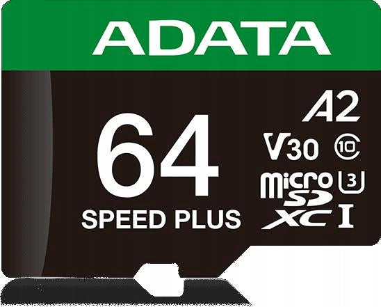 Adata Memory card microSD Speed Plus 64GB UHS1 U3 V30 A2 160/140 MB/s