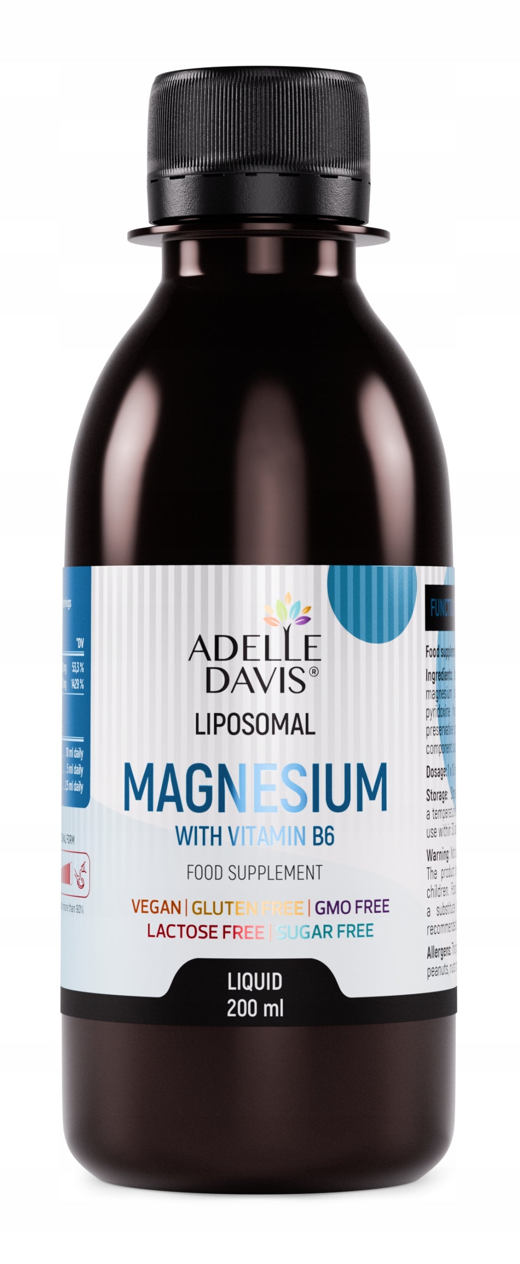 Adelle Davis - Liposomal magnesium with vitamin B6, 200 ML