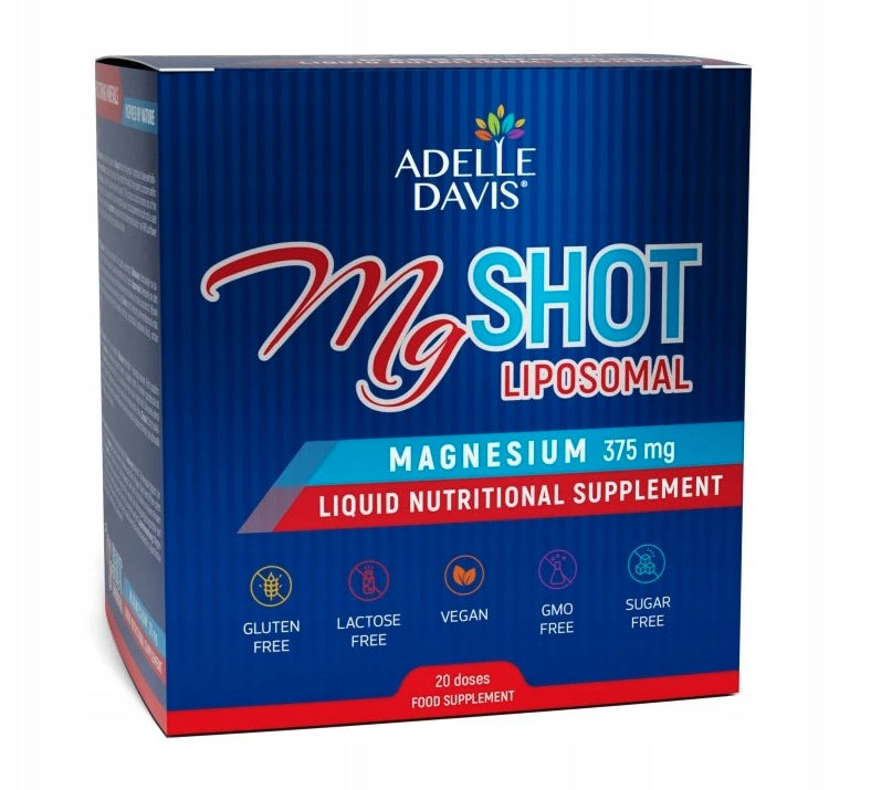 Adelle Davis – MgSHOT Liposomal 375 mg – pack of 20