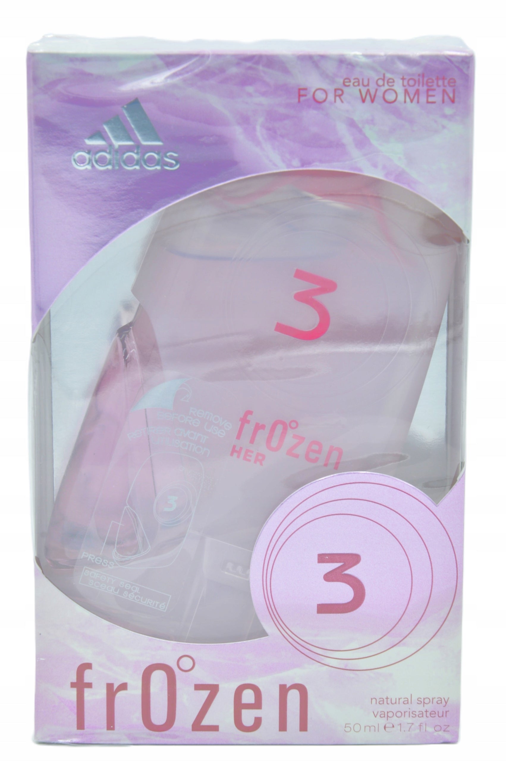 Adidas 3 Frozen For Women Her 50ml edt Eau De Toilette Unique