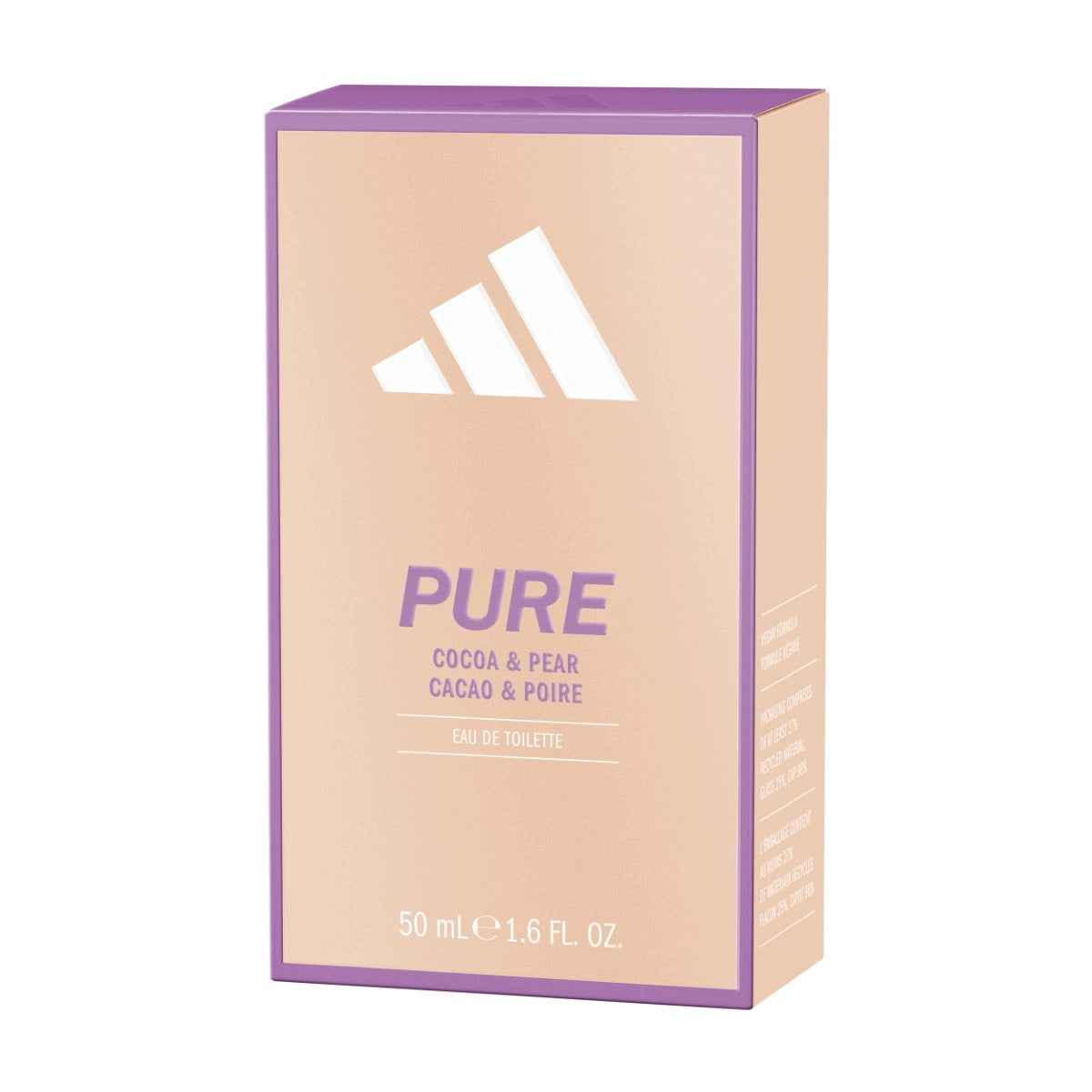Adidas Pure eau de toilette for women 50ml Packaging status original