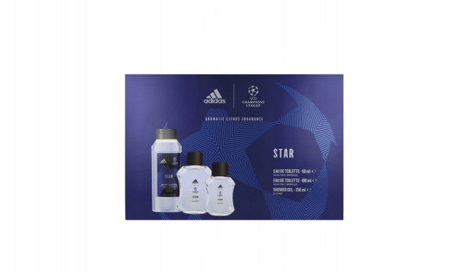 Adidas UEFA CHAMPIONS LEAGUE STAR Set EDT 100ML+EDT 50ML+GEL P/P 250ML