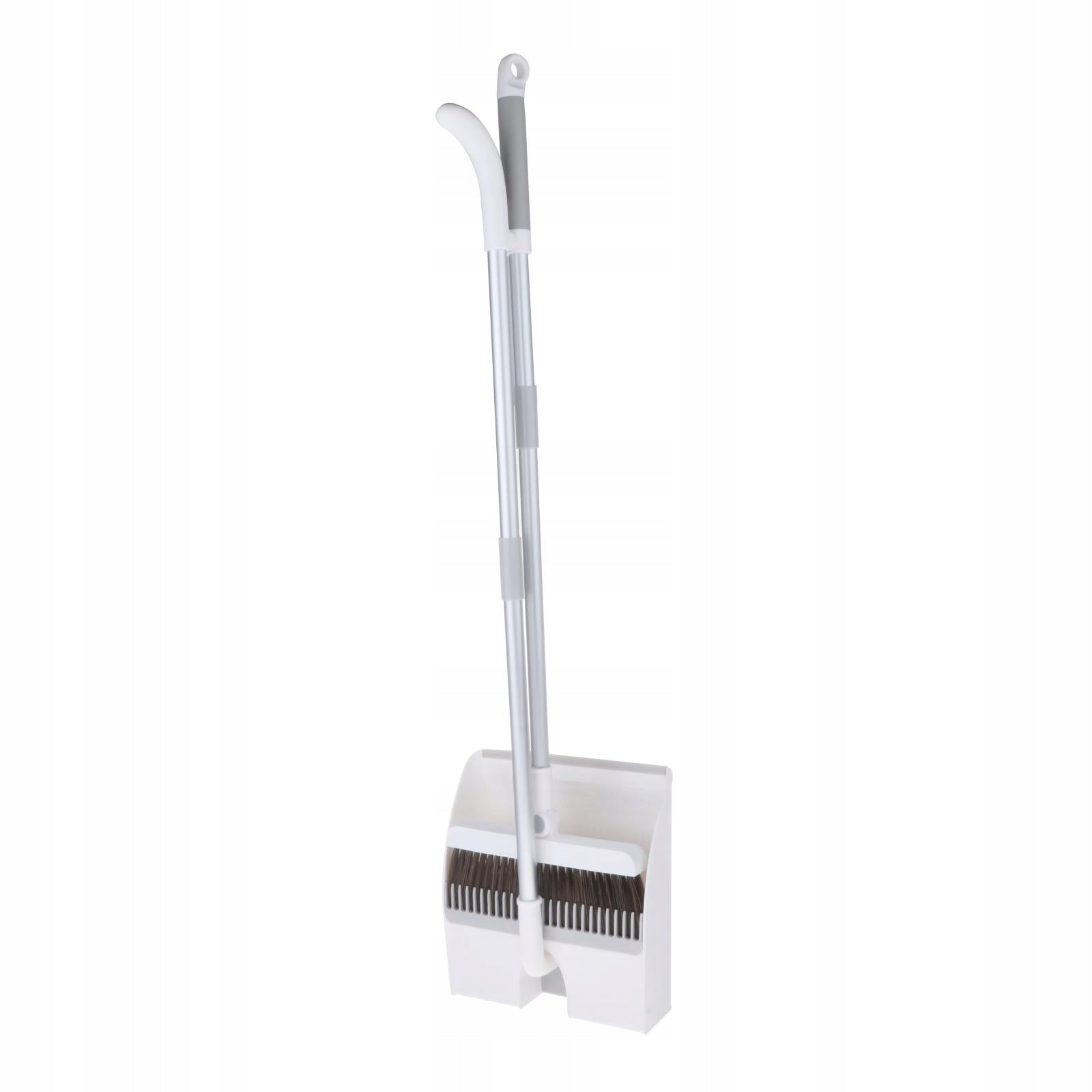Adjustable Broom Dustpan Set for Kitchen Lobby Upright Hair Remover Brush Brand no brand