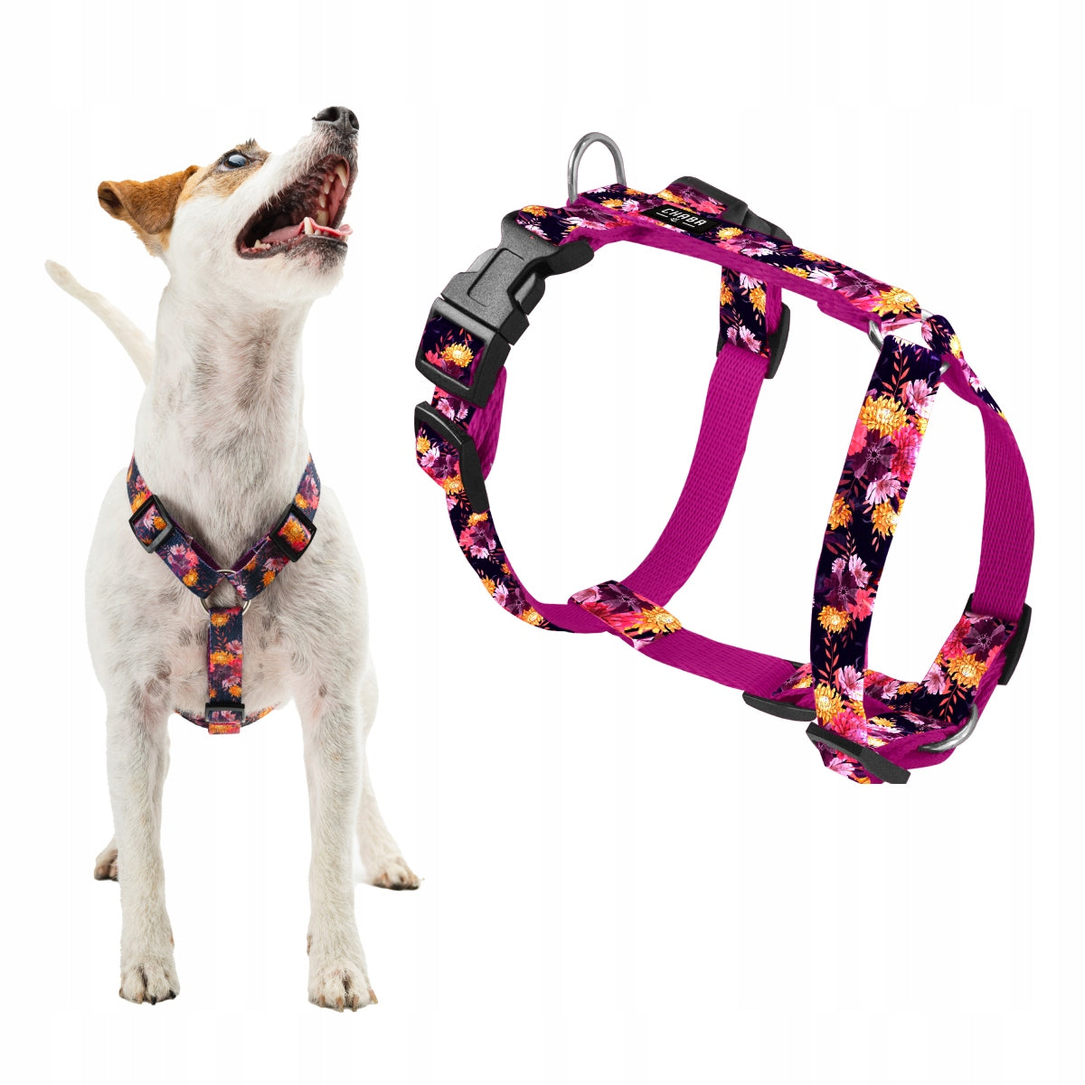 Adjustable Comfortable Guard Harness for Medium Dogs -Chaba Marigold Size M