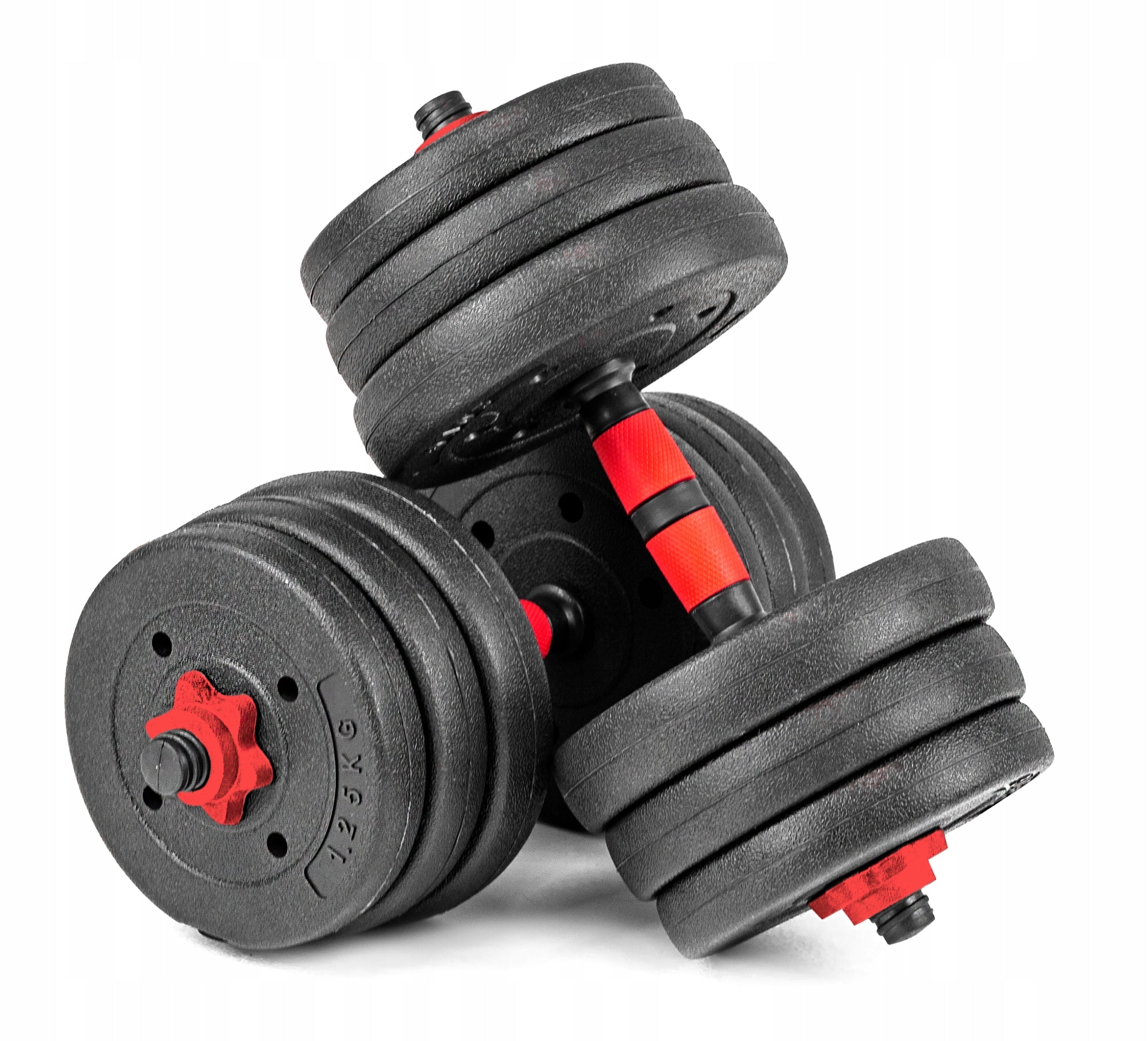 Adjustable DUMBBELLS 2x15KG barbell KETTLEBELL DUMBBELL SET 6in1 GRYFY handles Type adjustable