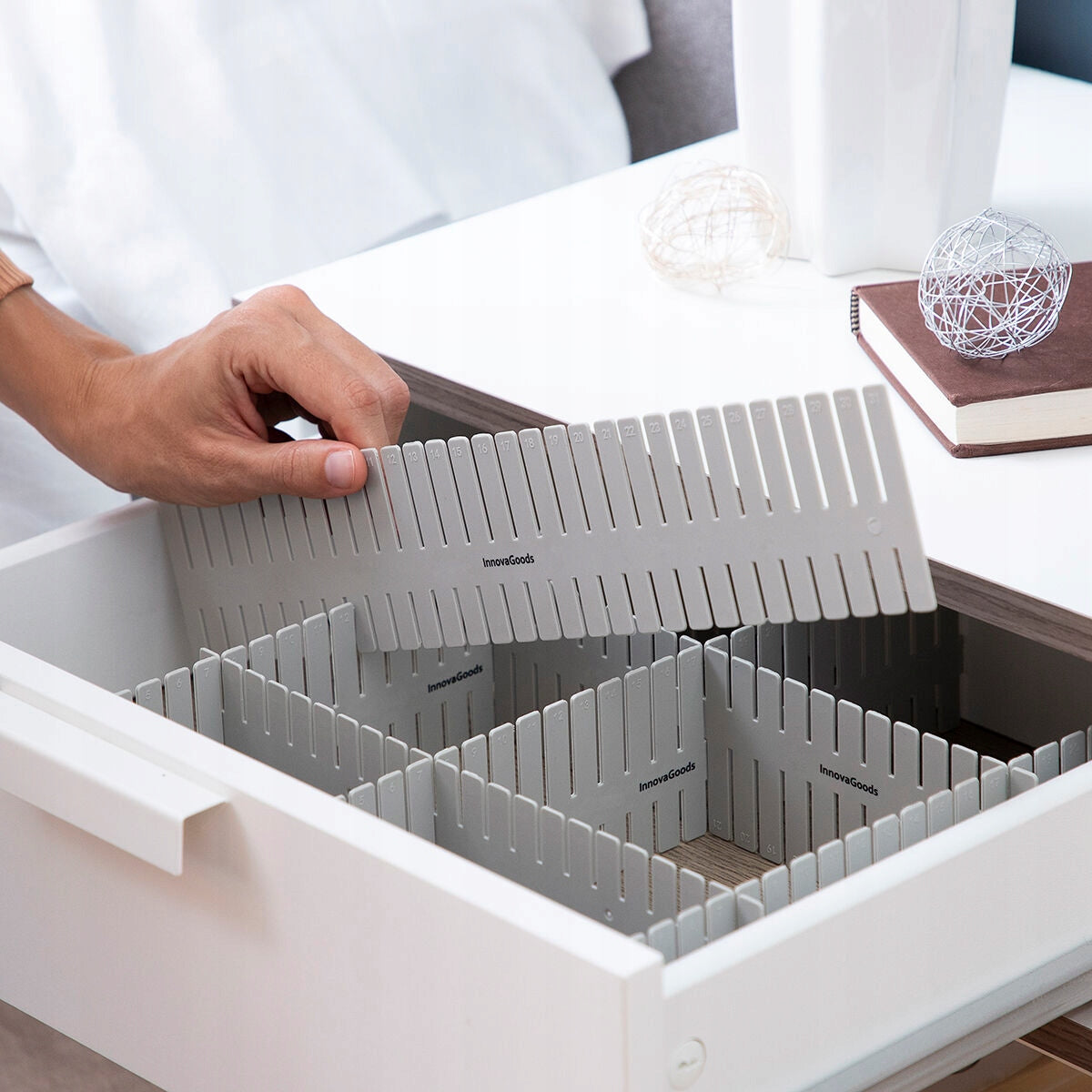 Adjustable Drawer Organizer Condor InnovaGoods 16 pieces Packaging status original