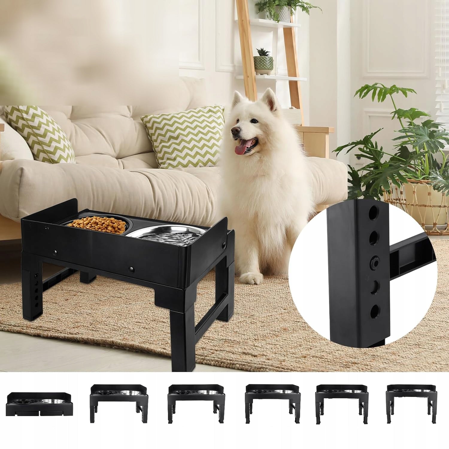 Adjustable Elevated Dog Bowl Stand Manufacturer code PODWYŻSZONA MISKA DLA PSA