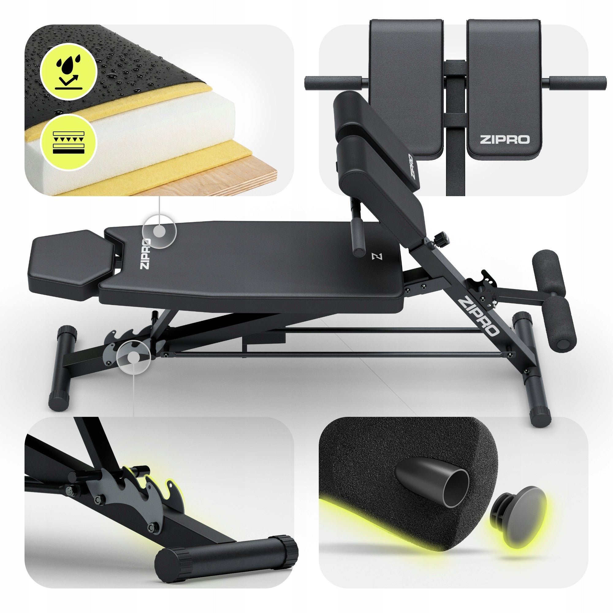 Adjustable Exercise Bench Roman Prayer Book Zipro Maximum user weight 110 kg