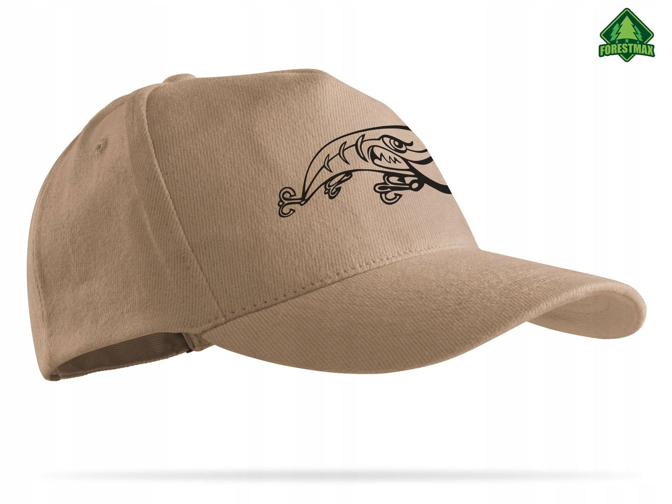 Adjustable Fisherman Sand Cap with Fish Baseball GIFT FOR GRANDFATHER Color brown