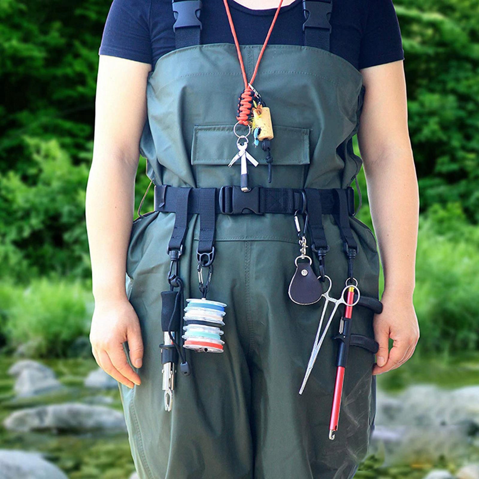Adjustable Fishing Pants Belt for Fly Fishing Fully Model Akcesoria do narzędzi wędkarskich Sprzęt do pasa
