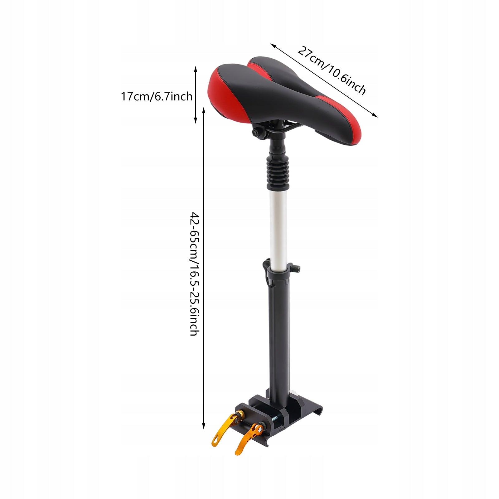 Adjustable Folding Scooter Saddle 40-60cm, Universal Electric Bike Seat Packaging status original