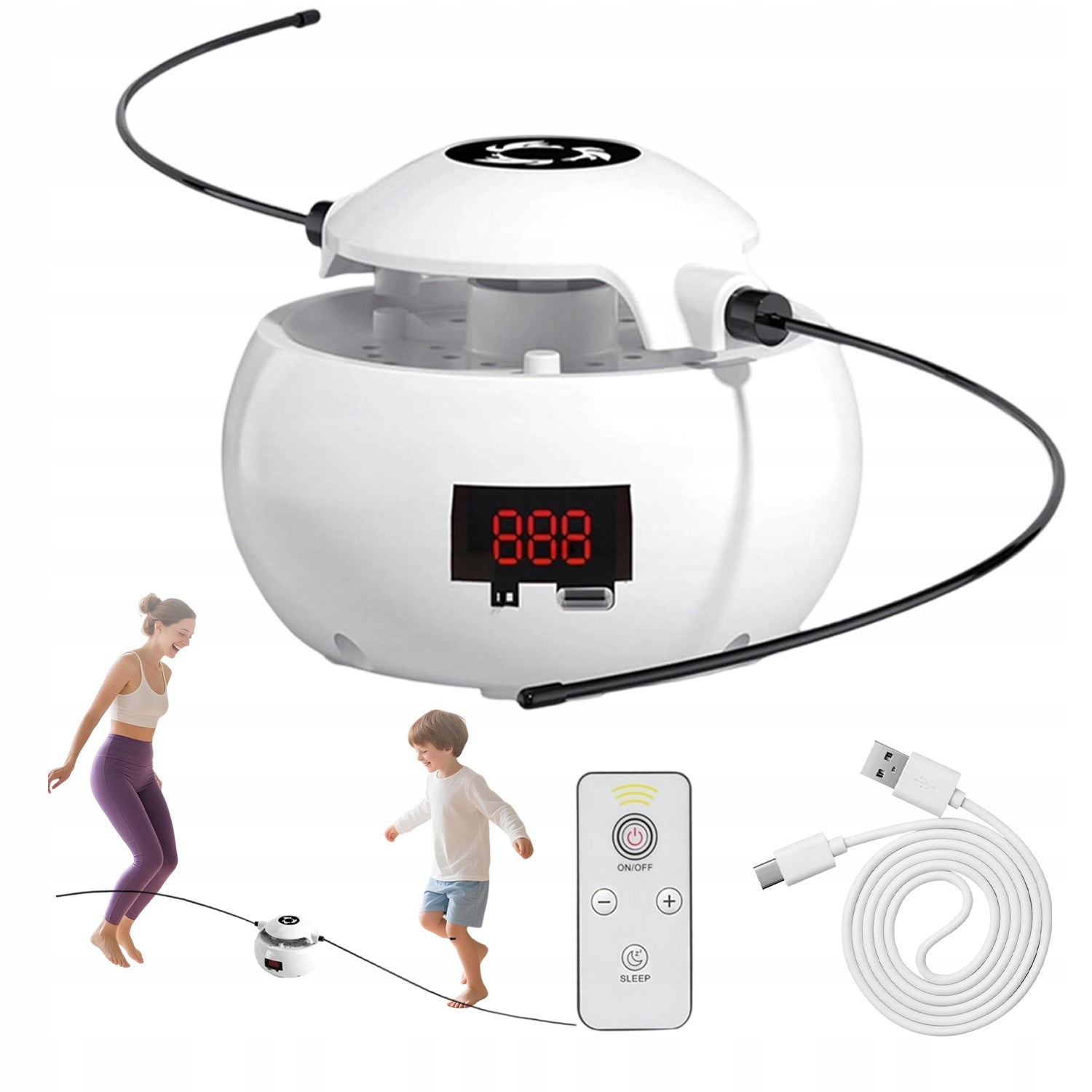 Adjustable Music Jump Rope Automatic Smart Electric Remote Control