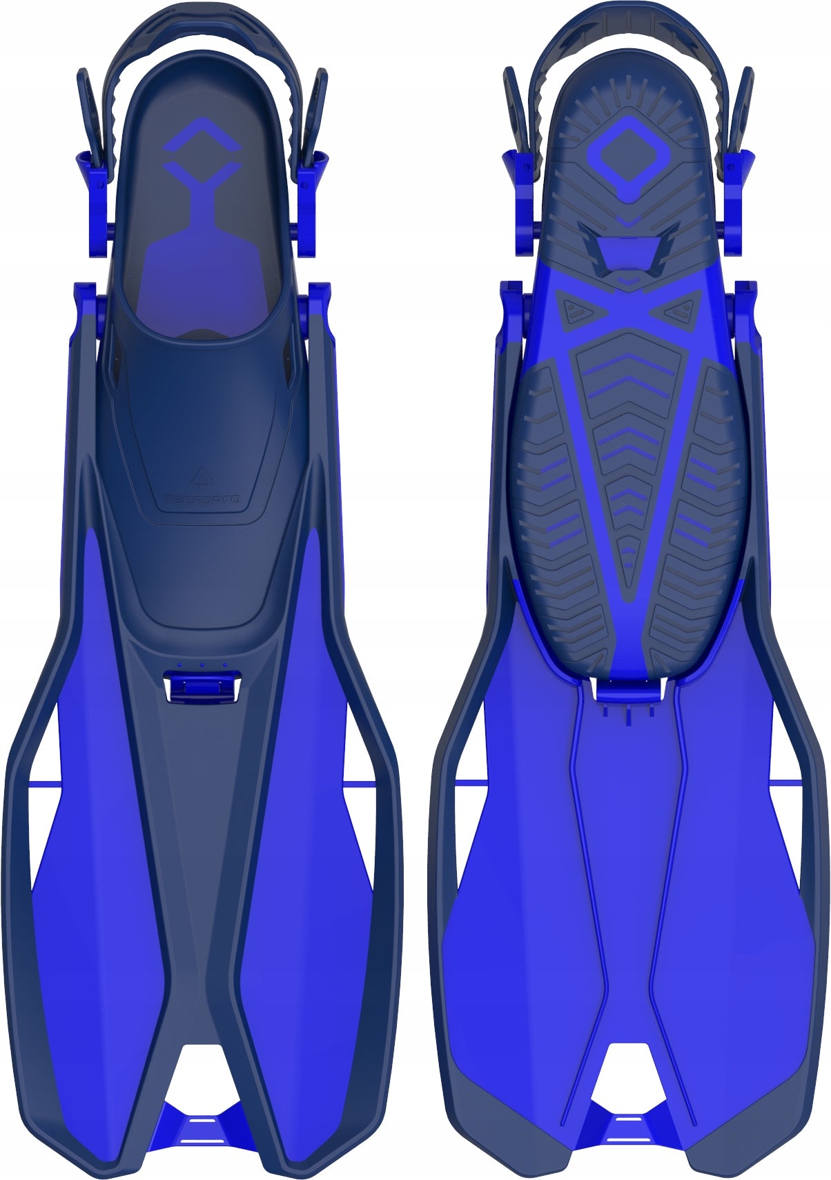 Adjustable diving fins TECNOPRO Modular Open Heel 42-44 Brand TecnoPro