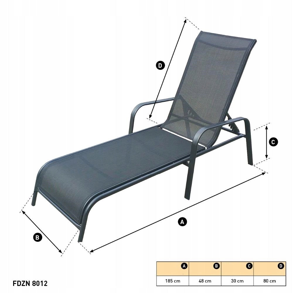 Adjustable garden lounger Fieldmann FDZN 8012 (4 pieces) Brand Fieldmann