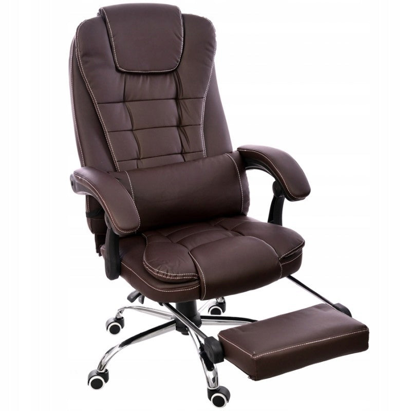 Adjustable office chair BROWN FBK03 footrest