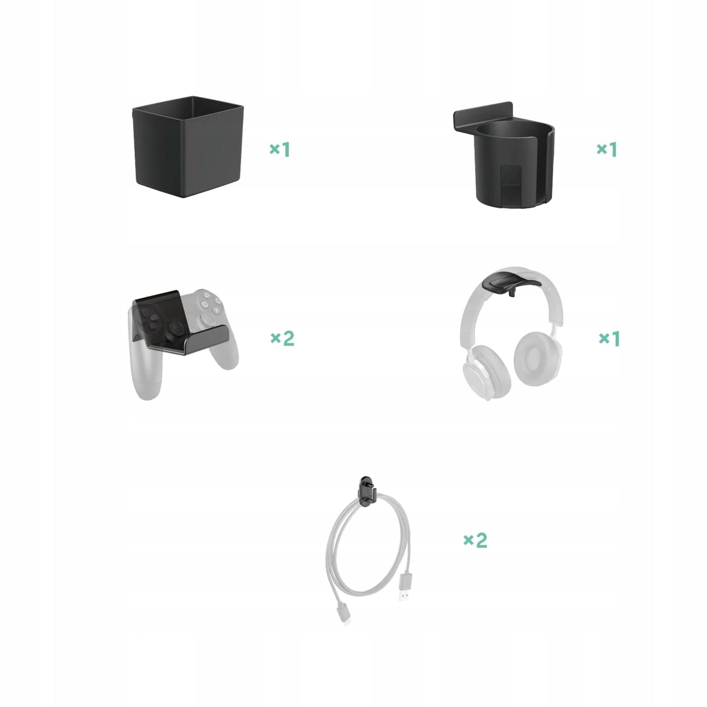 Adjustable pegboard accessories Holdee SPB-153B Desk Gaming Additional features clamp holder