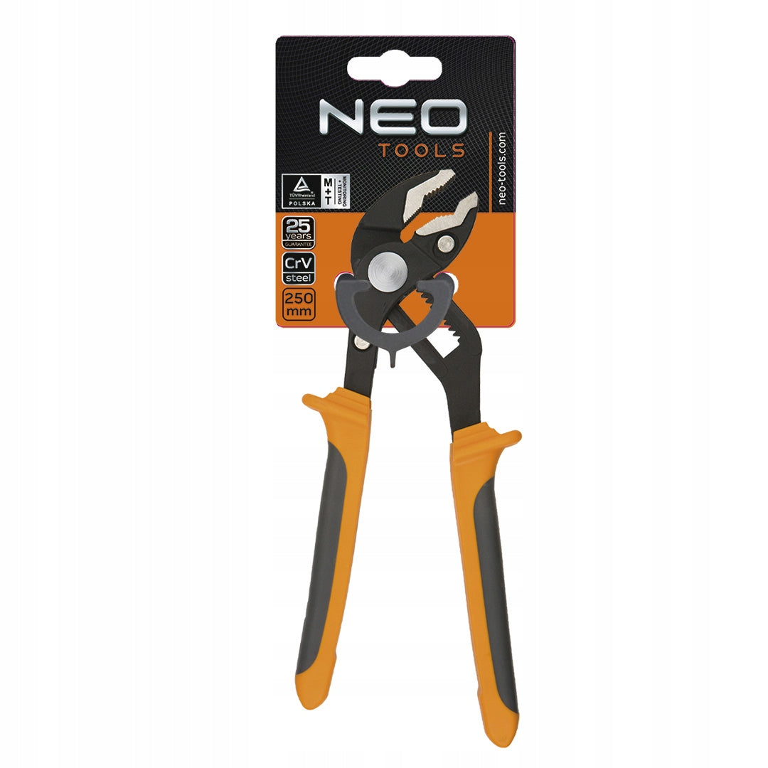 Adjustable pliers for pipes 250 mm, range 0-42mm NEO 01-204 Packaging status original