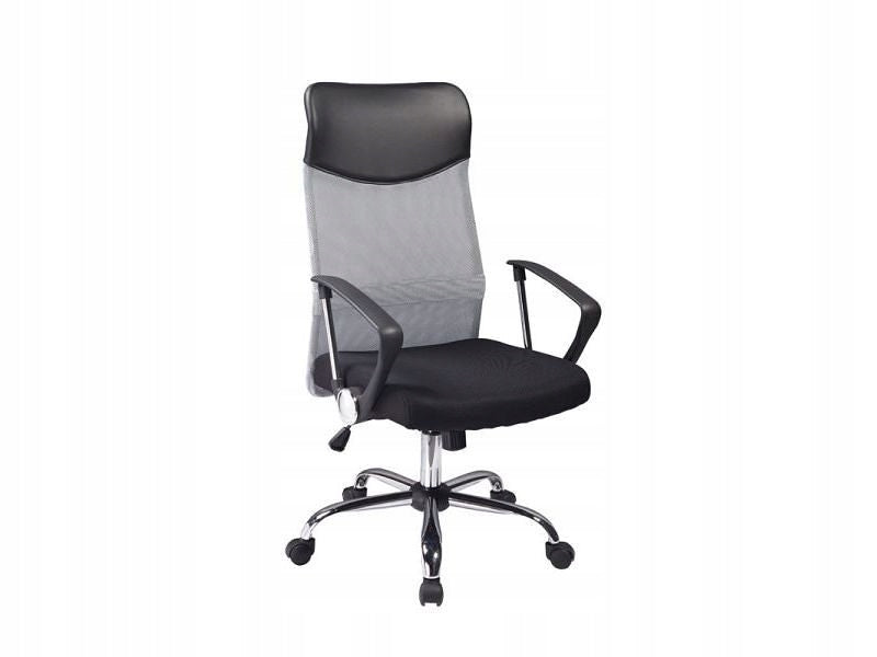 Adjustable swivel chair with mesh Q-025 Signal Black-grey