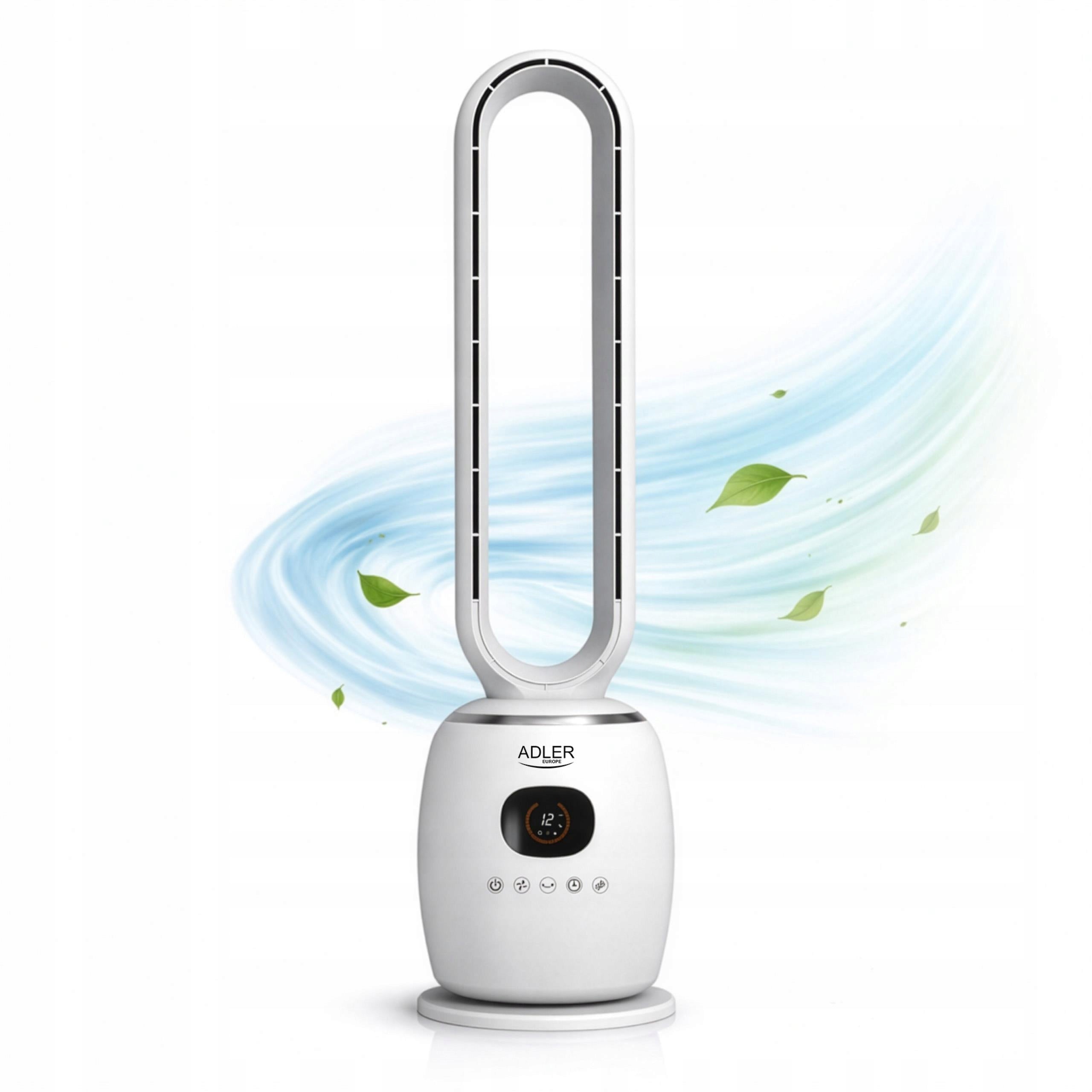 Adler AD 7344 bladeless fan | quiet, safe, with remote control