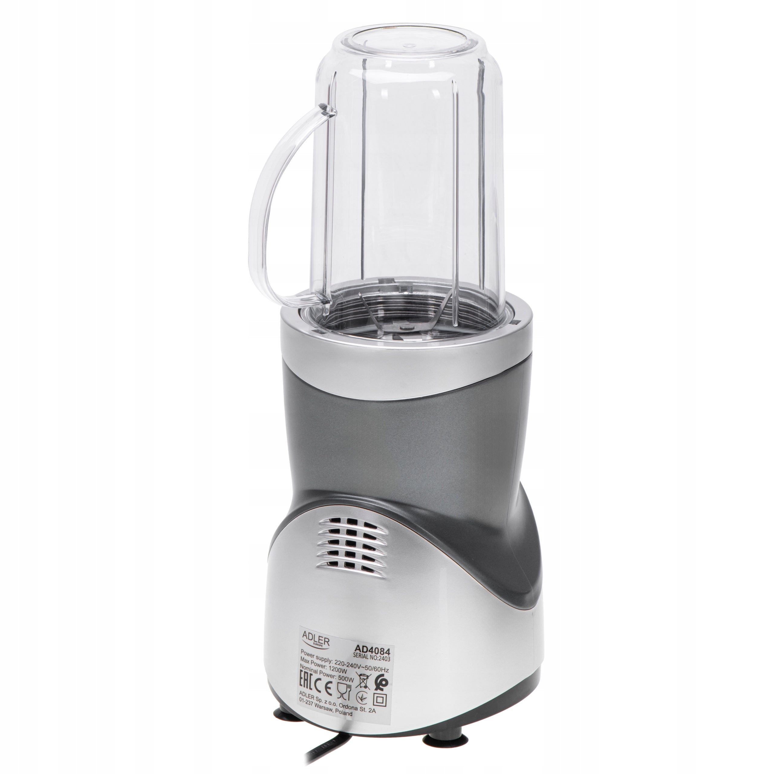 Adler Blender Smoothie Set | AD 4084 | Tabletop | 1200 W | Jar Material Brand ADLER