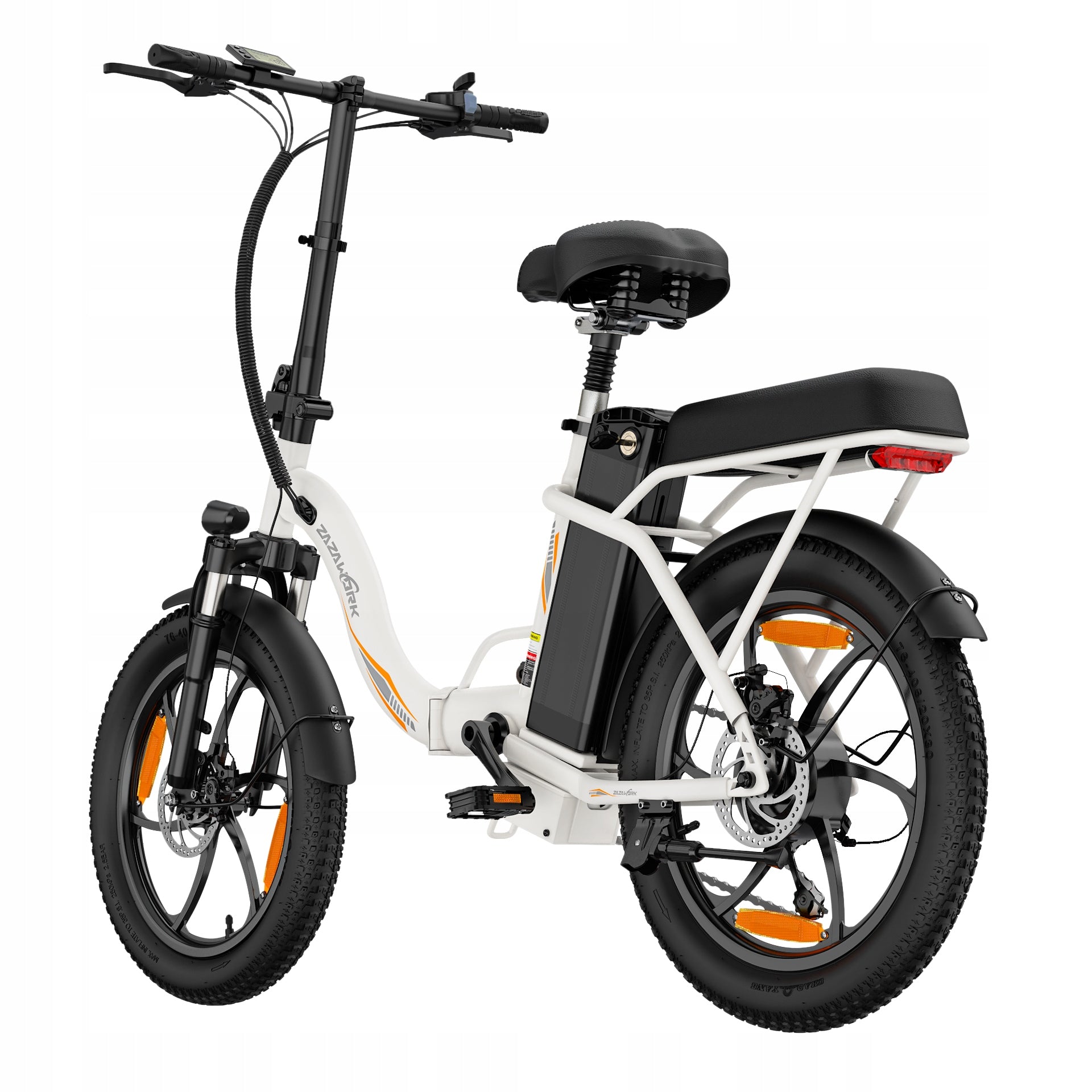 Adult Electric Bike ZAZAWORK C16 250W 16Ah 20" Folding E-bike Brand ZAZAWORK