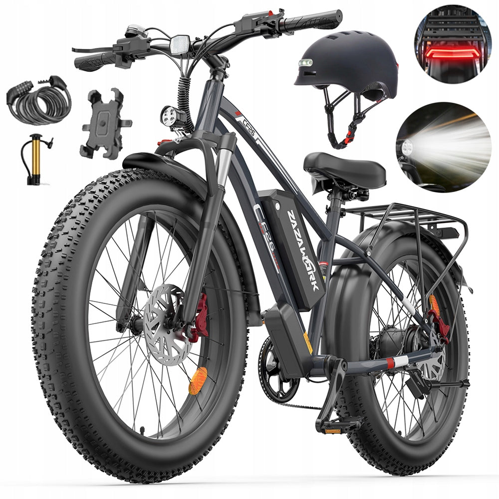 Adult Electric Off-Road Vehicle 1500W 20AH 50KM/H 120km 26"+Helmet